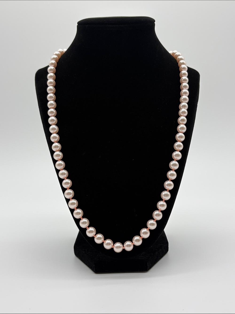 Light Pink Pearl Necklace Classic Feminine Elegant Women Jewelry